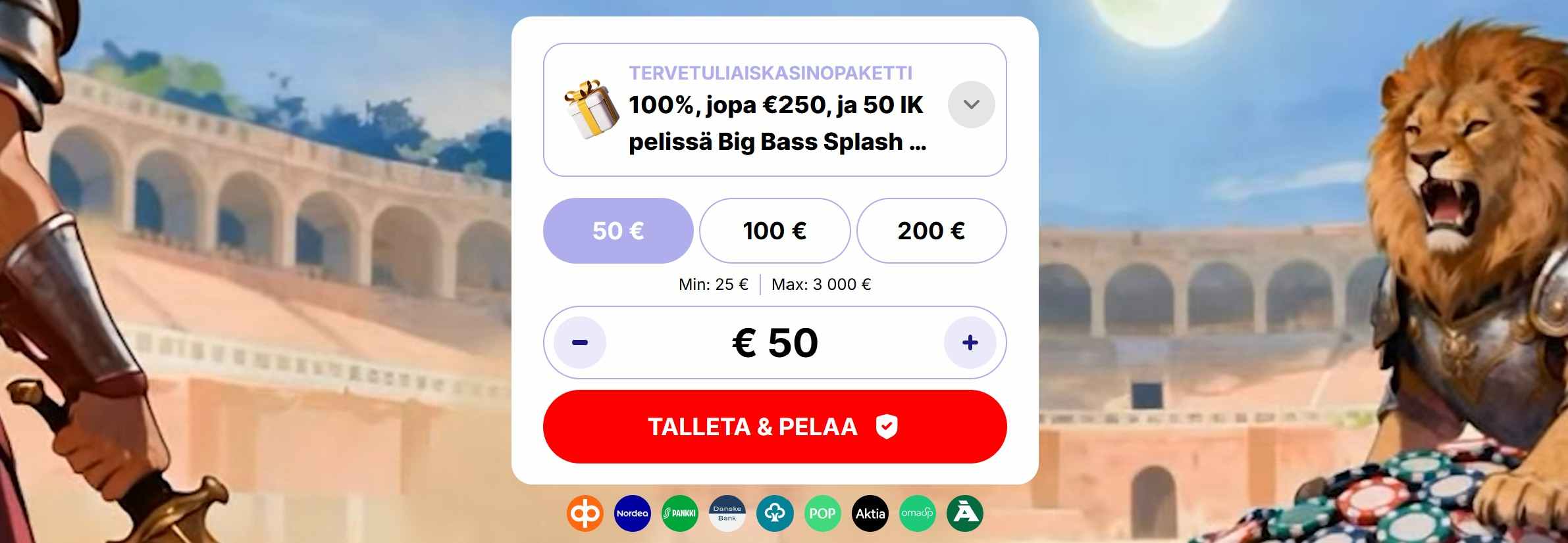 Gladiatorsbet bonus