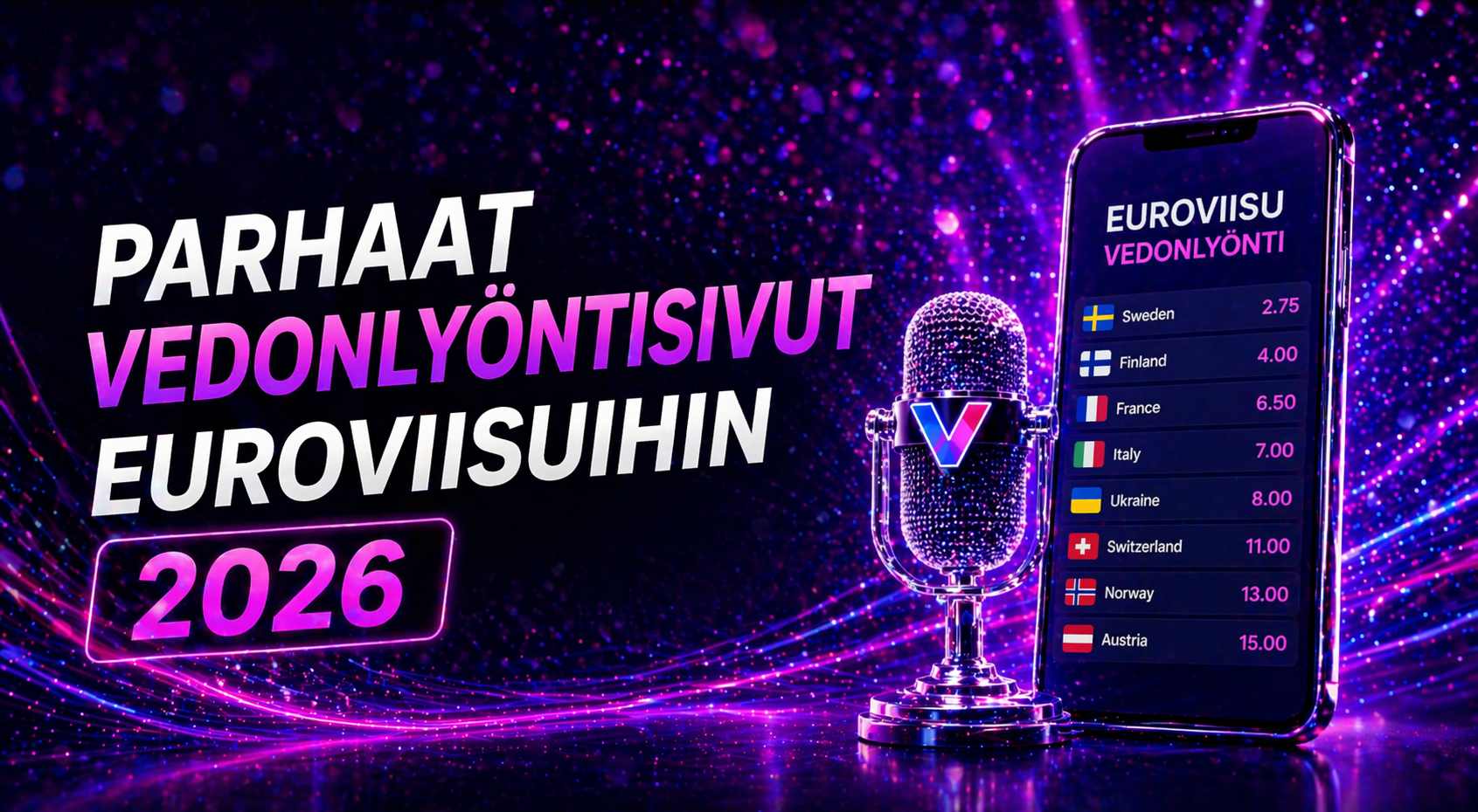 Parhaat Euroviisu vedonlyöntisivut
