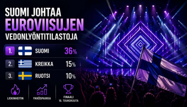 Suomi johtaa tilastoja