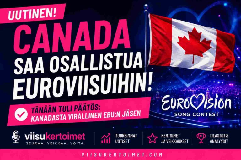 Kanada saa osallistua Euroviisuihin